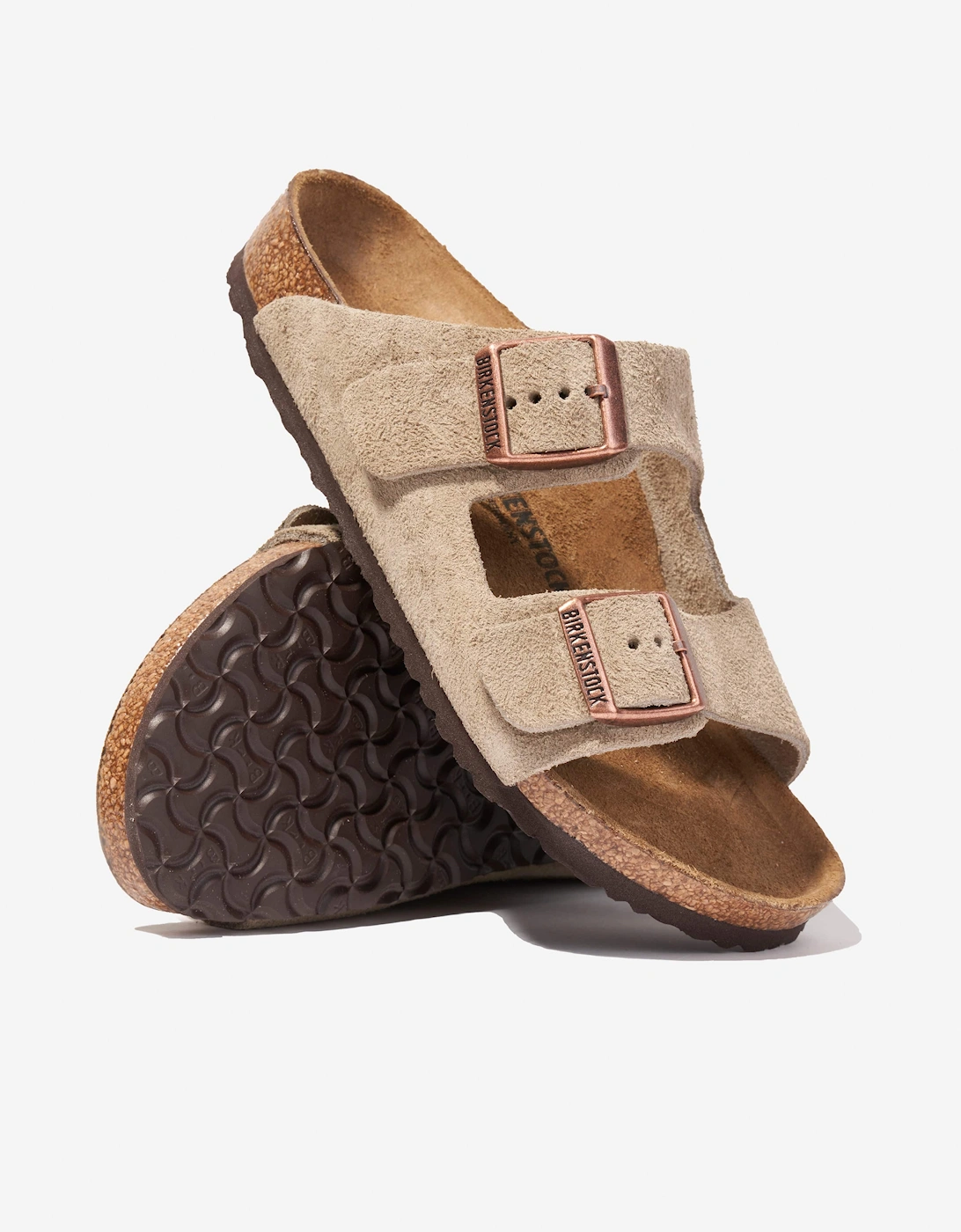 BIRKENSTOCK Kids Arizona Sandals in Taupe
