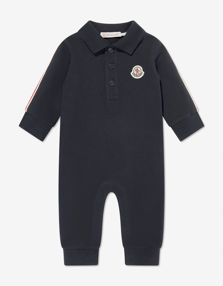 Enfant Baby Boys Logo Romper in Navy