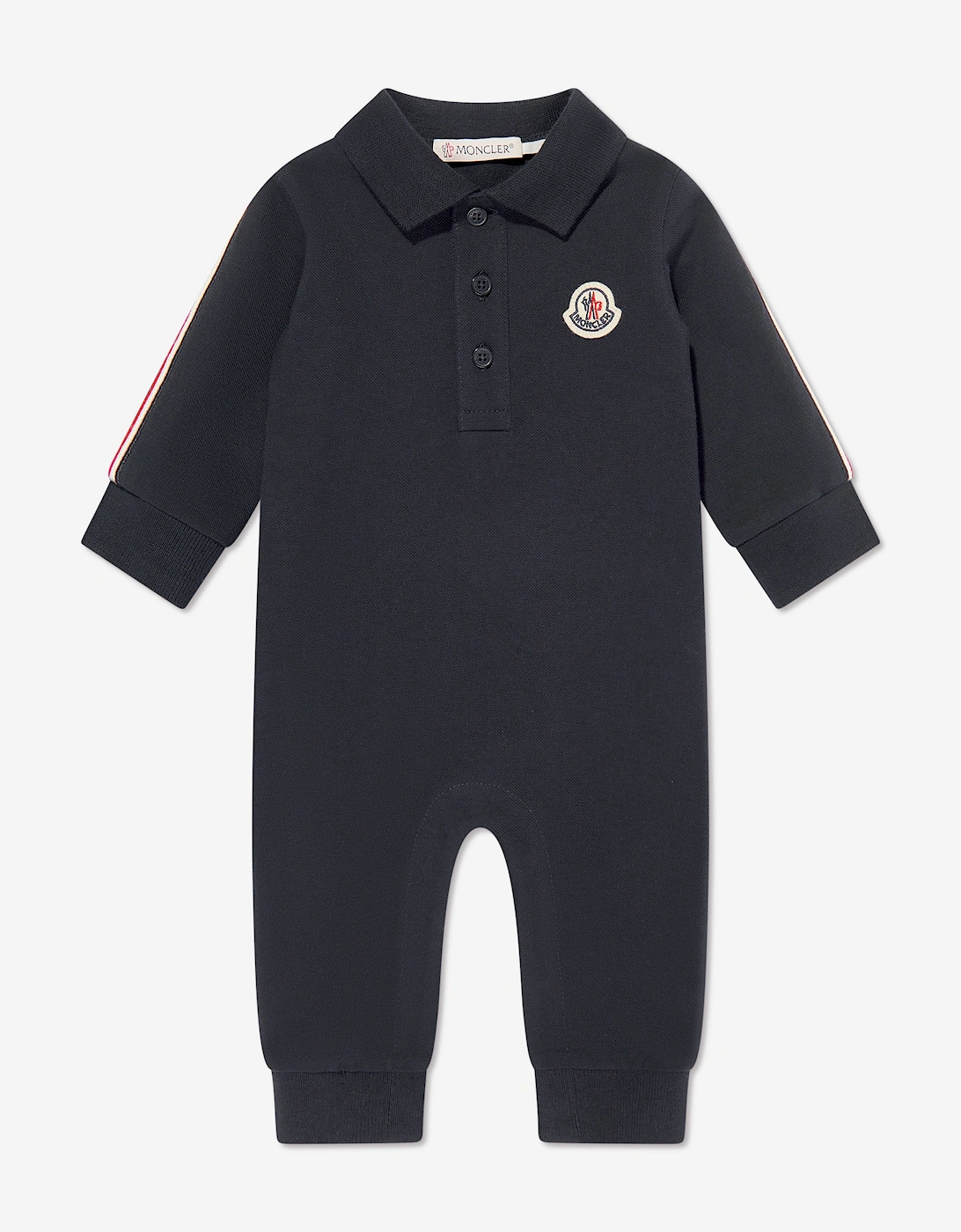 Enfant Baby Boys Logo Romper in Navy, 5 of 4