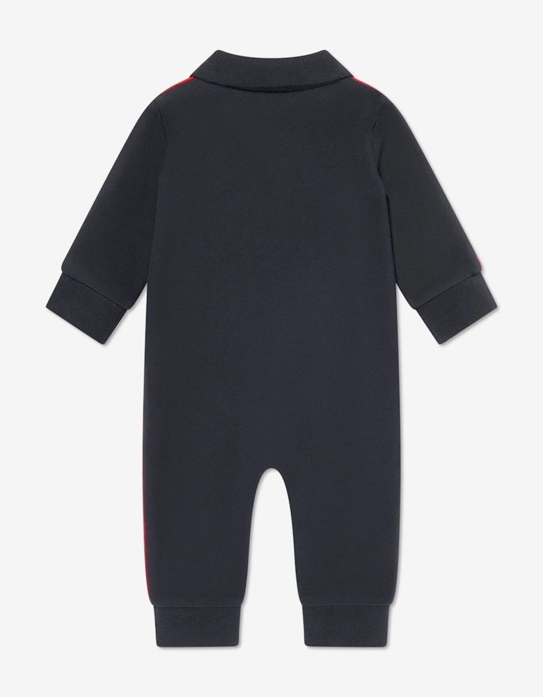 Enfant Baby Boys Logo Romper in Navy