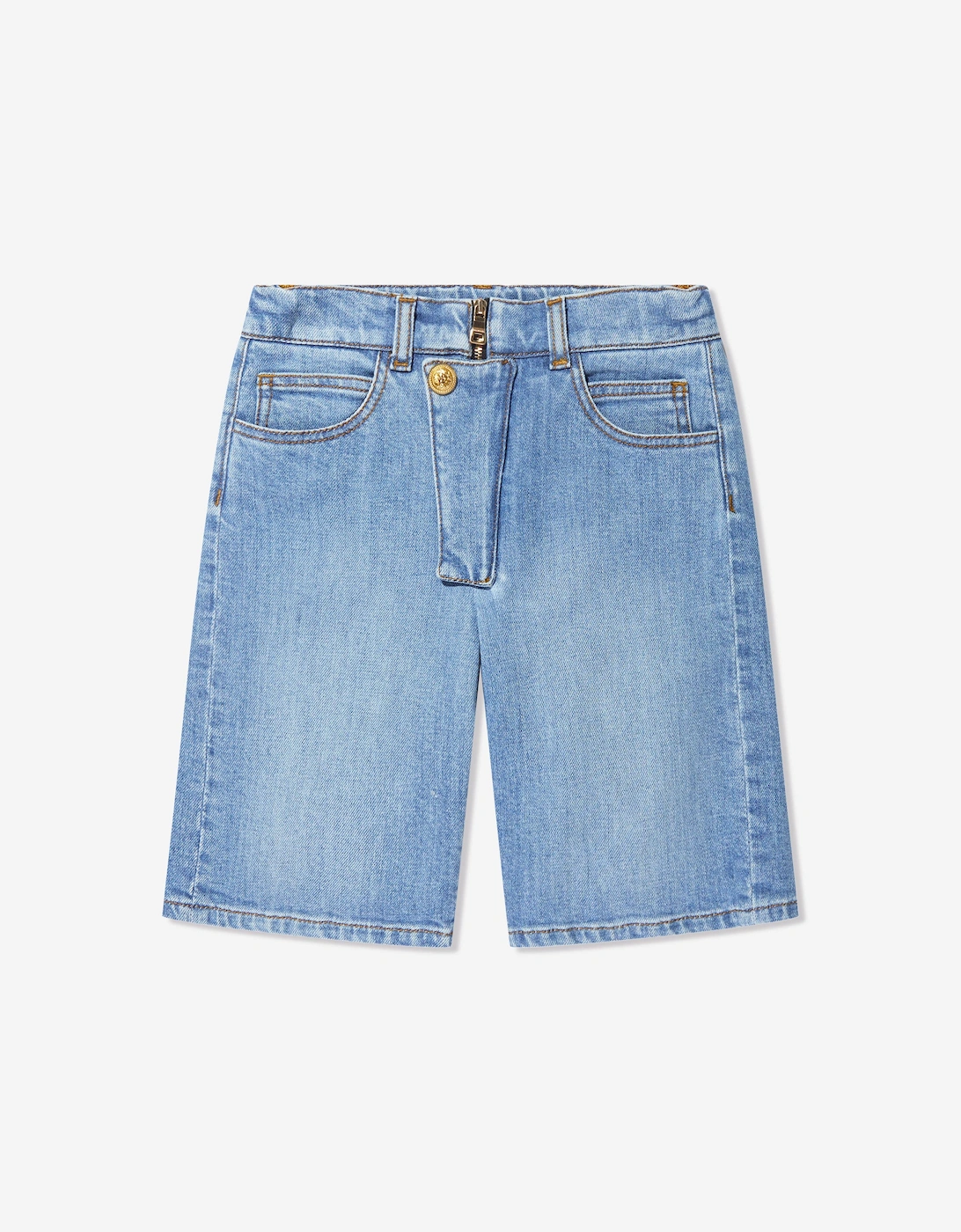 Balmain Boys Blue 'S Denim Shorts In  13 Years Size 13 Yrs Kids