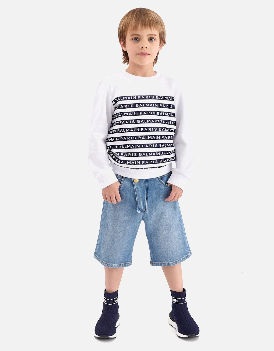Boys Denim Shorts in Blue
