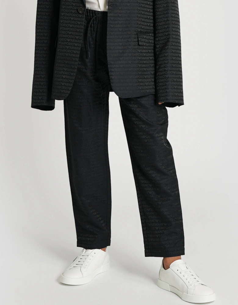 Boys Branded Trousers in Navy