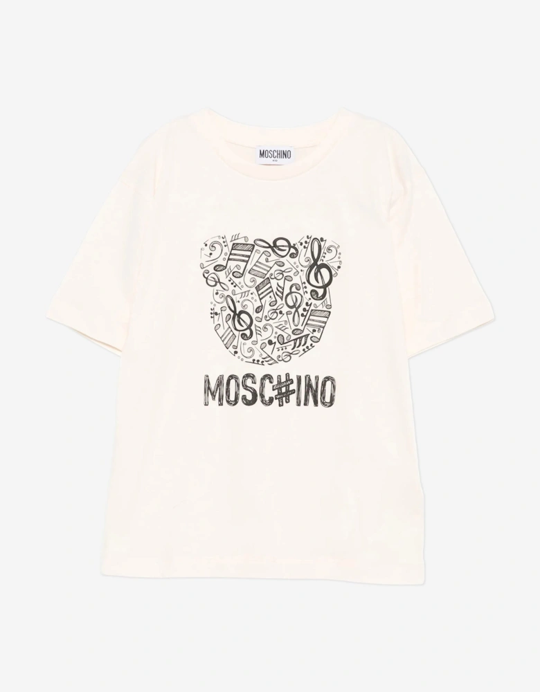 Kids Bear Logo T-Shirt in Ivory