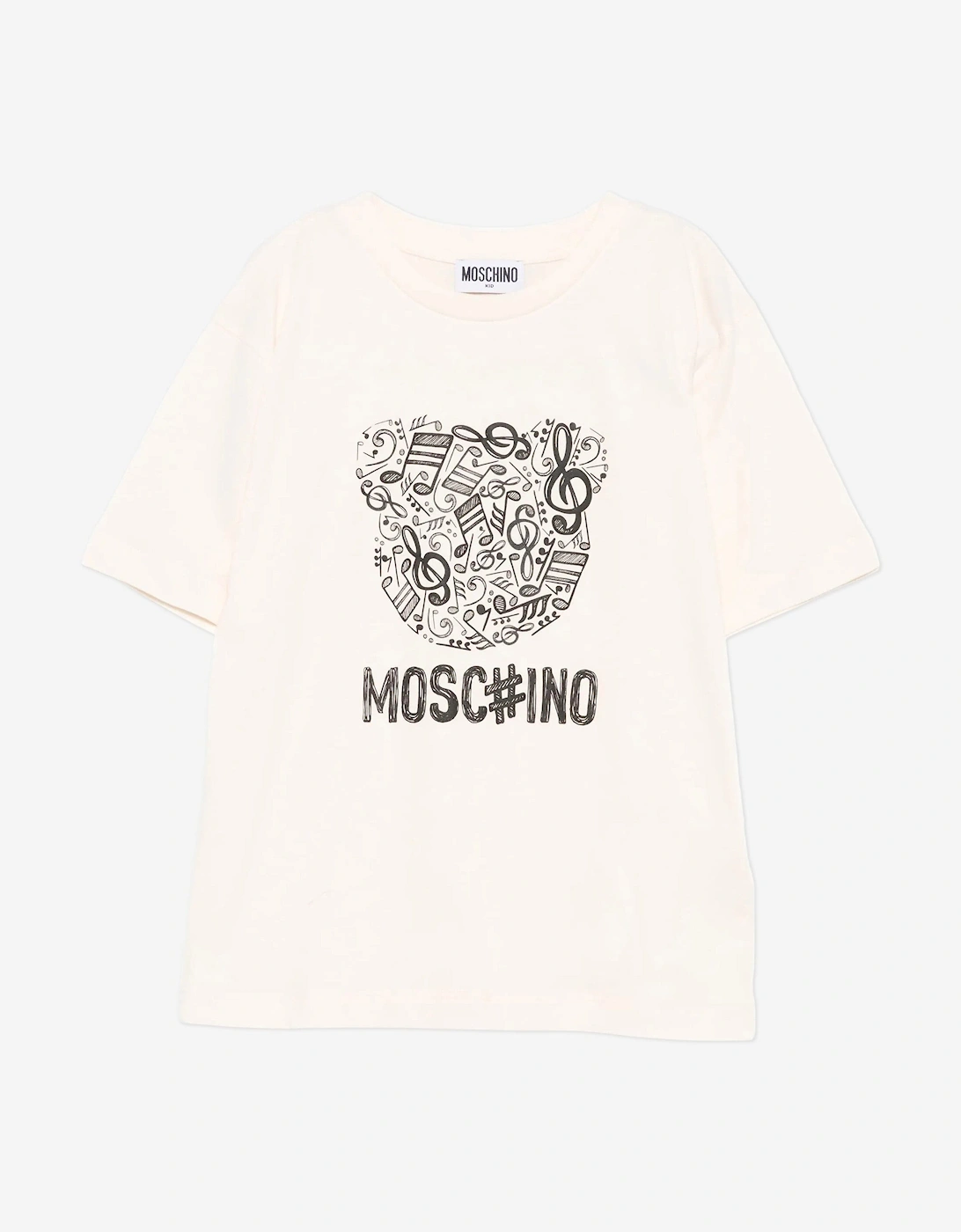 Kids Bear Logo T-Shirt in Ivory, 4 of 3