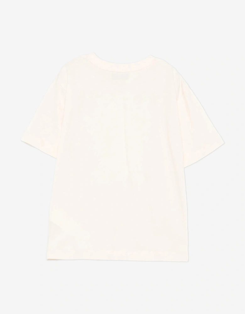Kids Bear Logo T-Shirt in Ivory