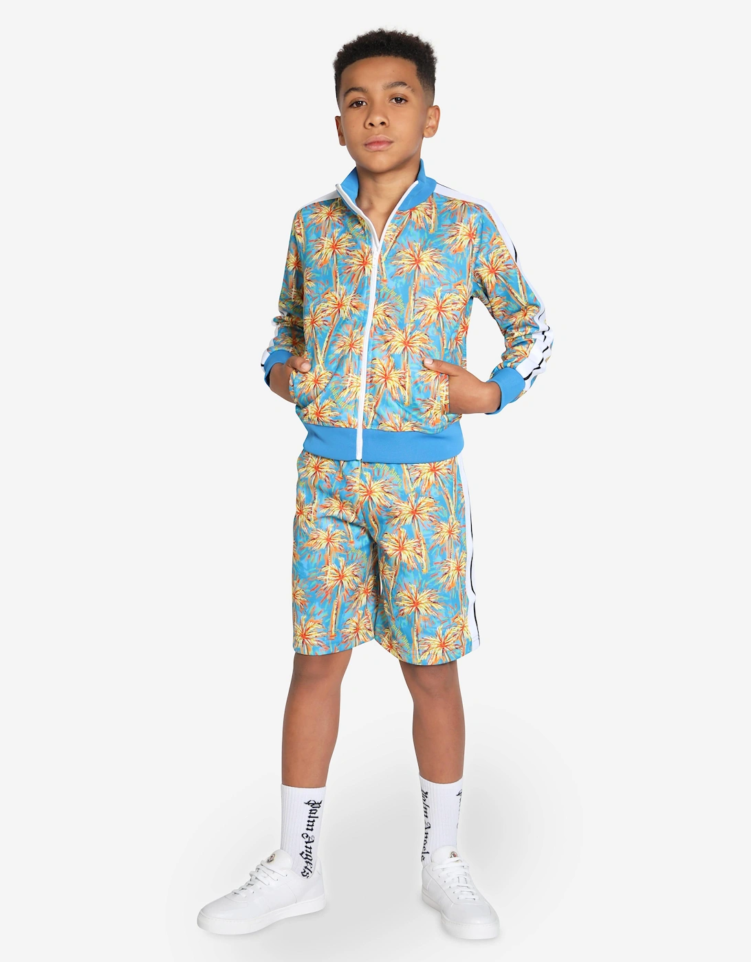 Boys PA Palms Track Jacket in Blue