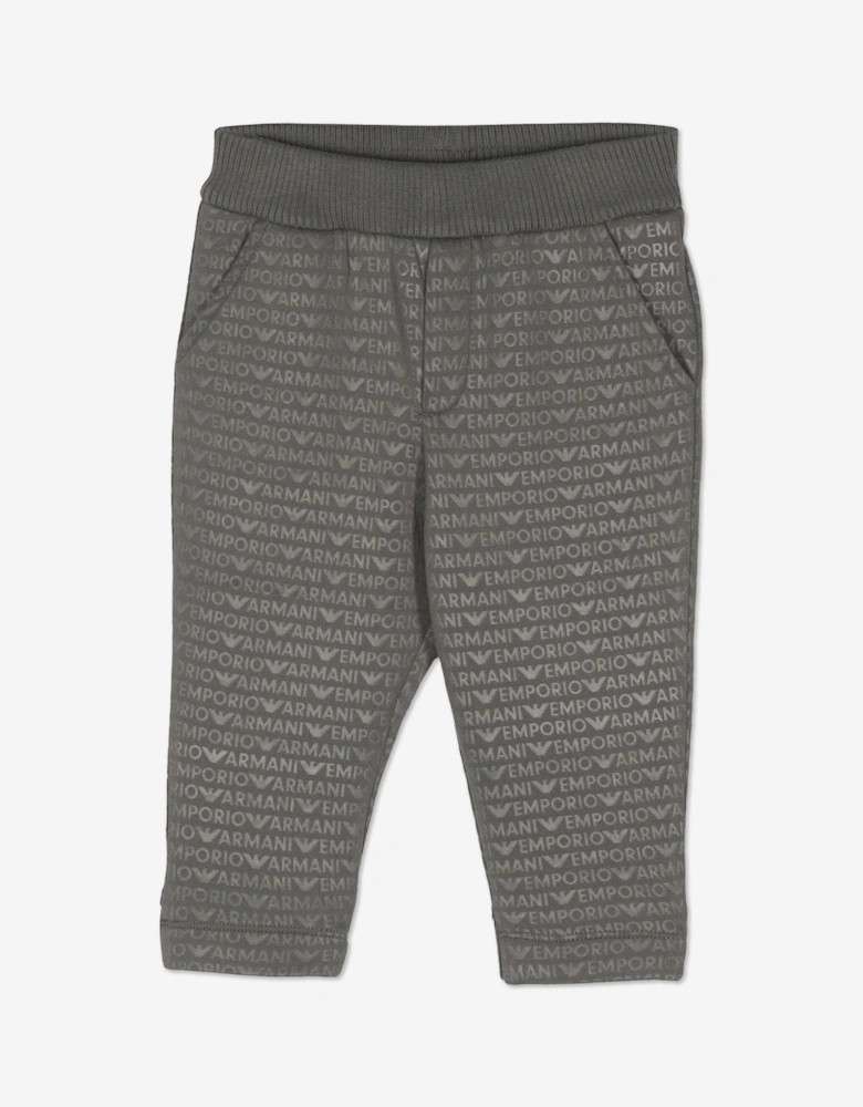 Baby Boys Logo Jogtgers in Green