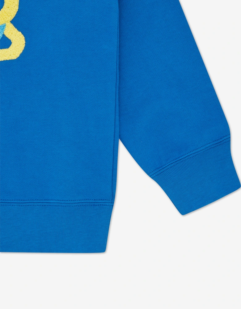Boys Chainstitch Astro Popover Hood in Blue