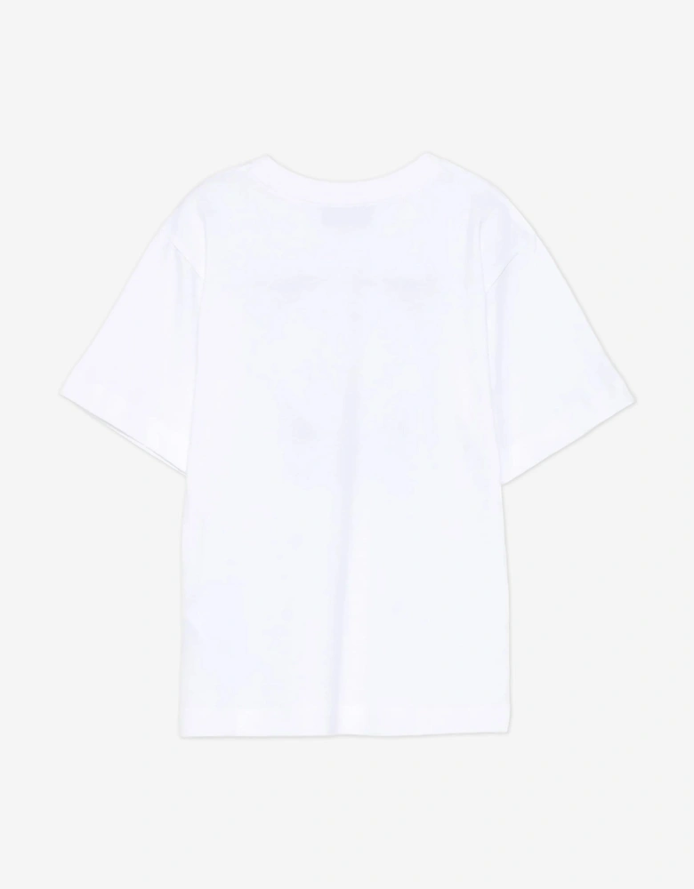 Kids Smiley Face Logo T-Shirt in White