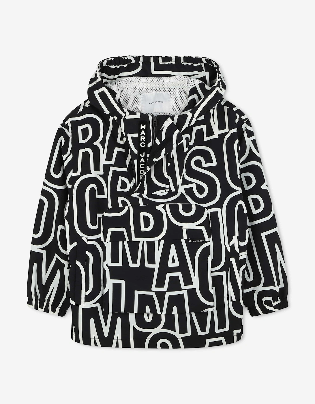 Boys Logo Hooded Windbreaker In Black, 5 of 4