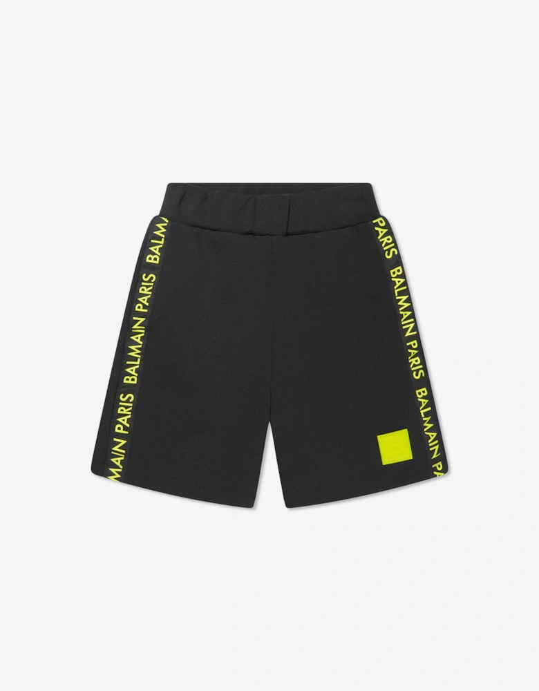 Boys Logo Jersey Shorts in Black