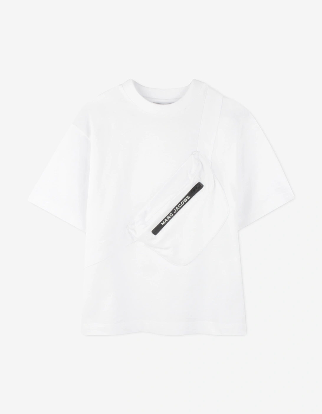 Boys Belt Bag Print T-Shirt in White, 5 of 4