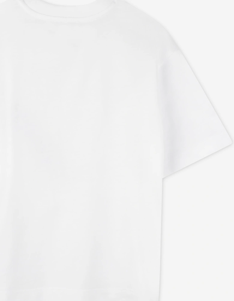 Boys Belt Bag Print T-Shirt in White