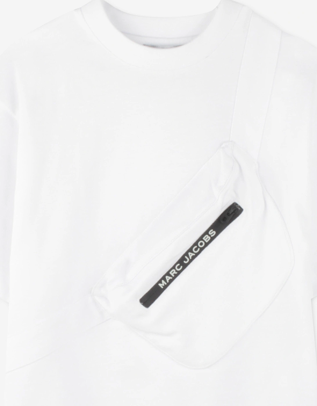 Boys Belt Bag Print T-Shirt in White