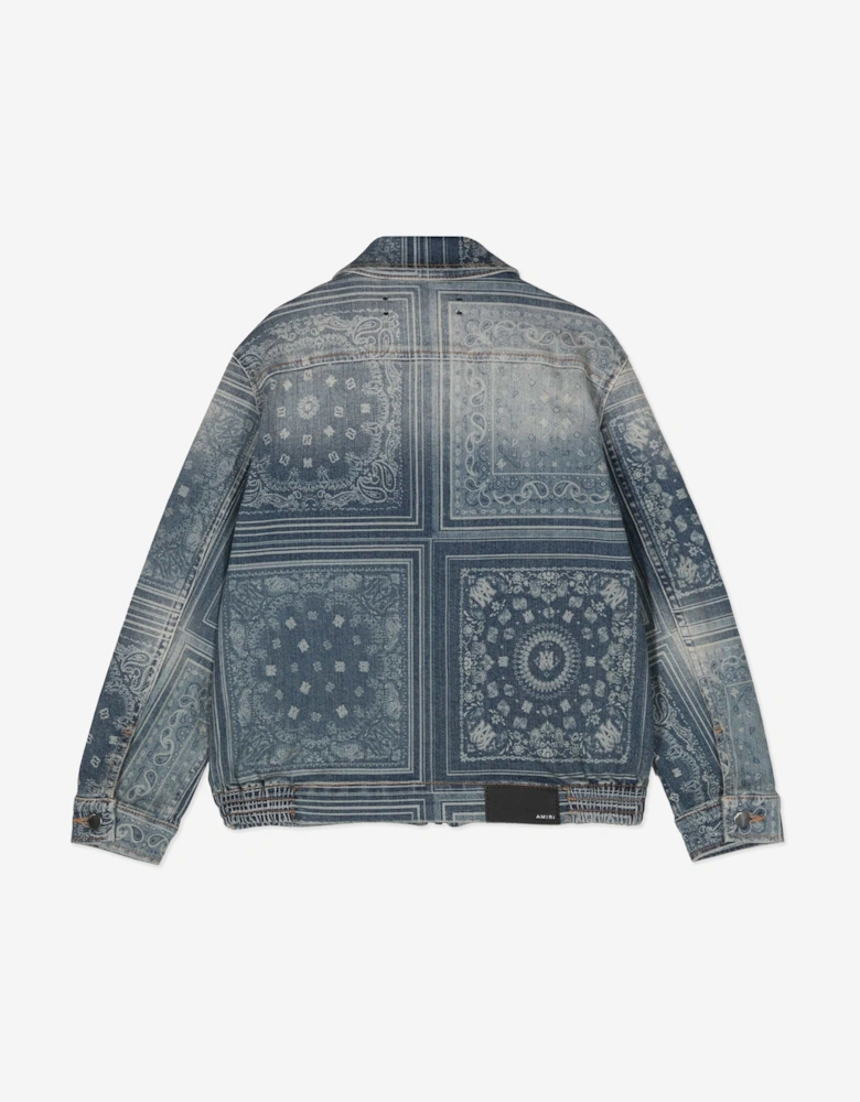 Kids MA Bandana Zip Jacket in Blue