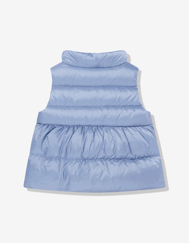 Baby Girls Hivette Down Padded Gilet in Blue