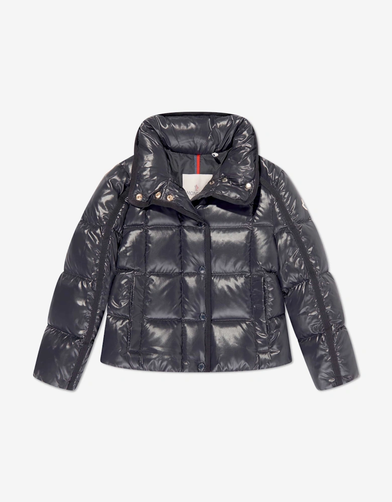 Enfant Girls Down Padded Selat Jacket in Navy
