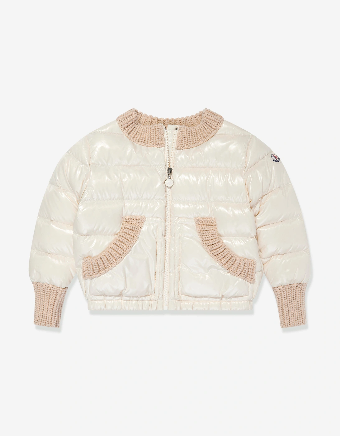Enfant Girls Down Padded Arcelot Jacket in Ivory