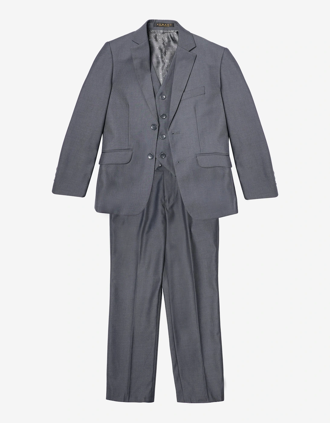 Romano Boys 3 Piece Suit in Grey, 5 of 4