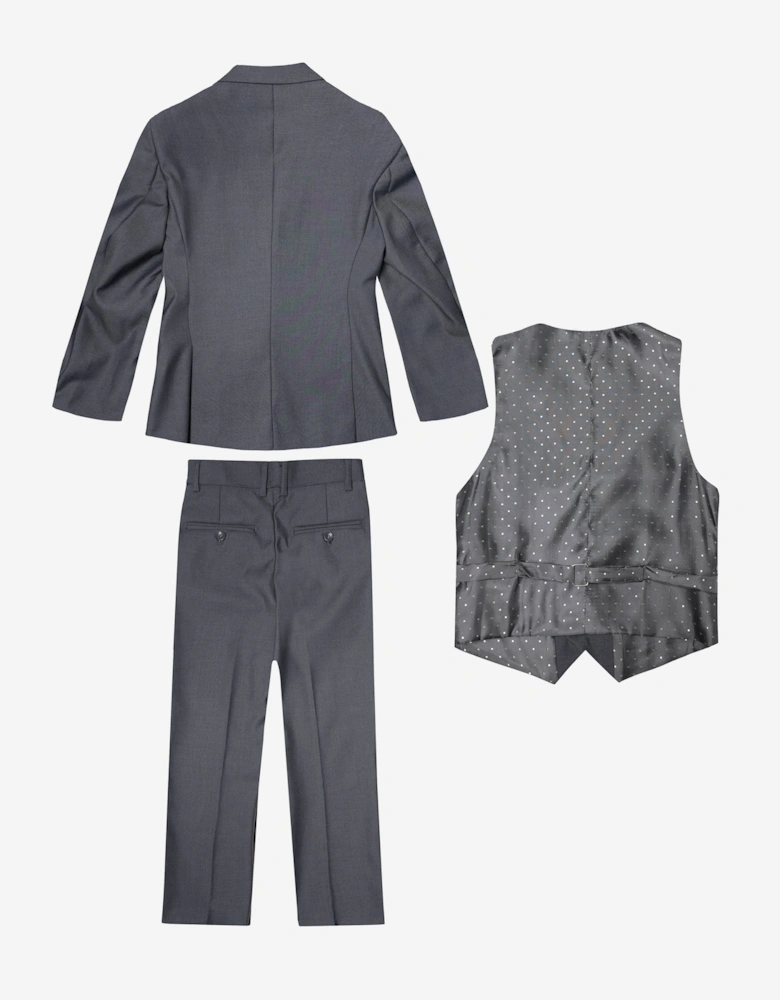 Romano Boys 3 Piece Suit in Grey