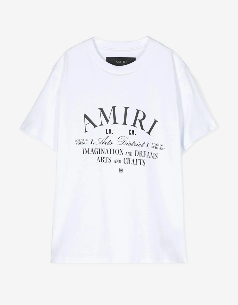Kids Arts District T-Shirt in White