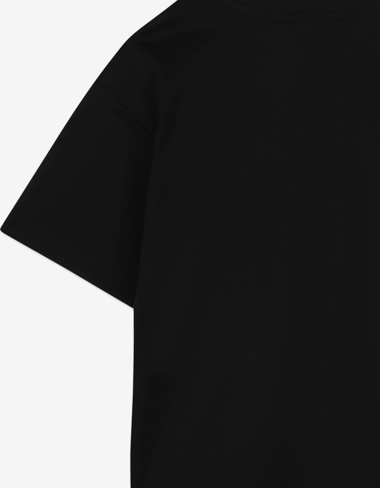 Boys Trompe l'oeil T-Shirt in Black