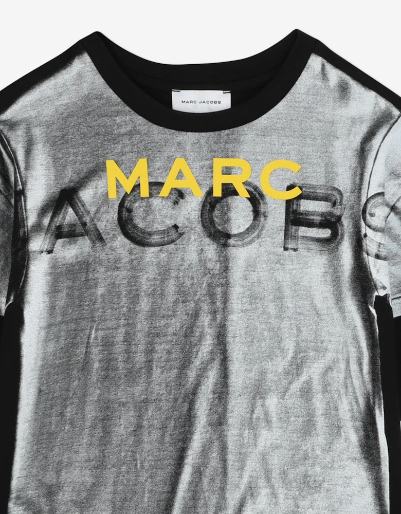 Boys Trompe l'oeil T-Shirt in Black