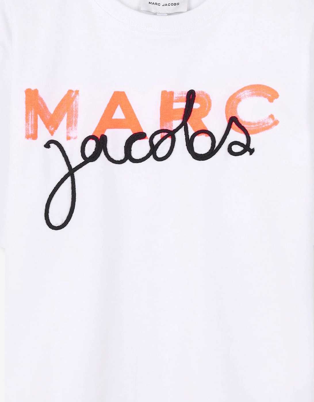 Boys Logo Print T-Shirt in White