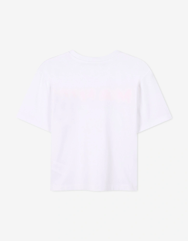 Boys Logo Print T-Shirt in White