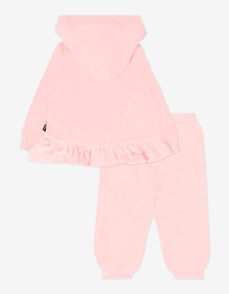 Baby Girls Teddy Bear Tracksuit in Pink