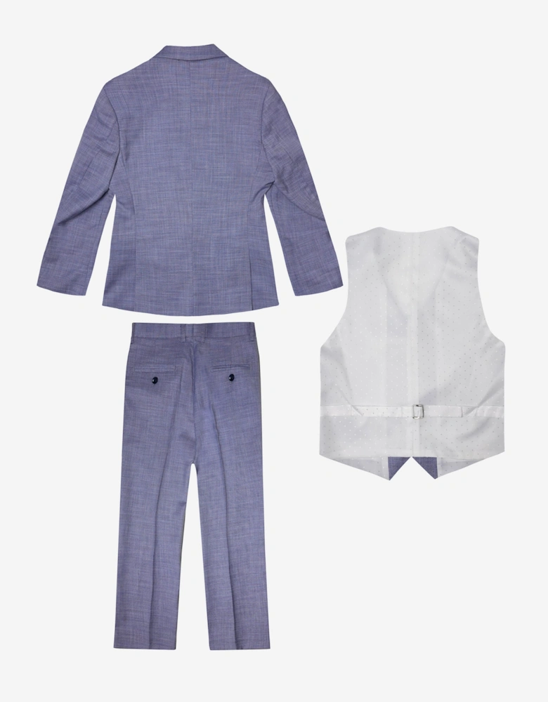 Romano Boys 3 Piece Suit in Blue