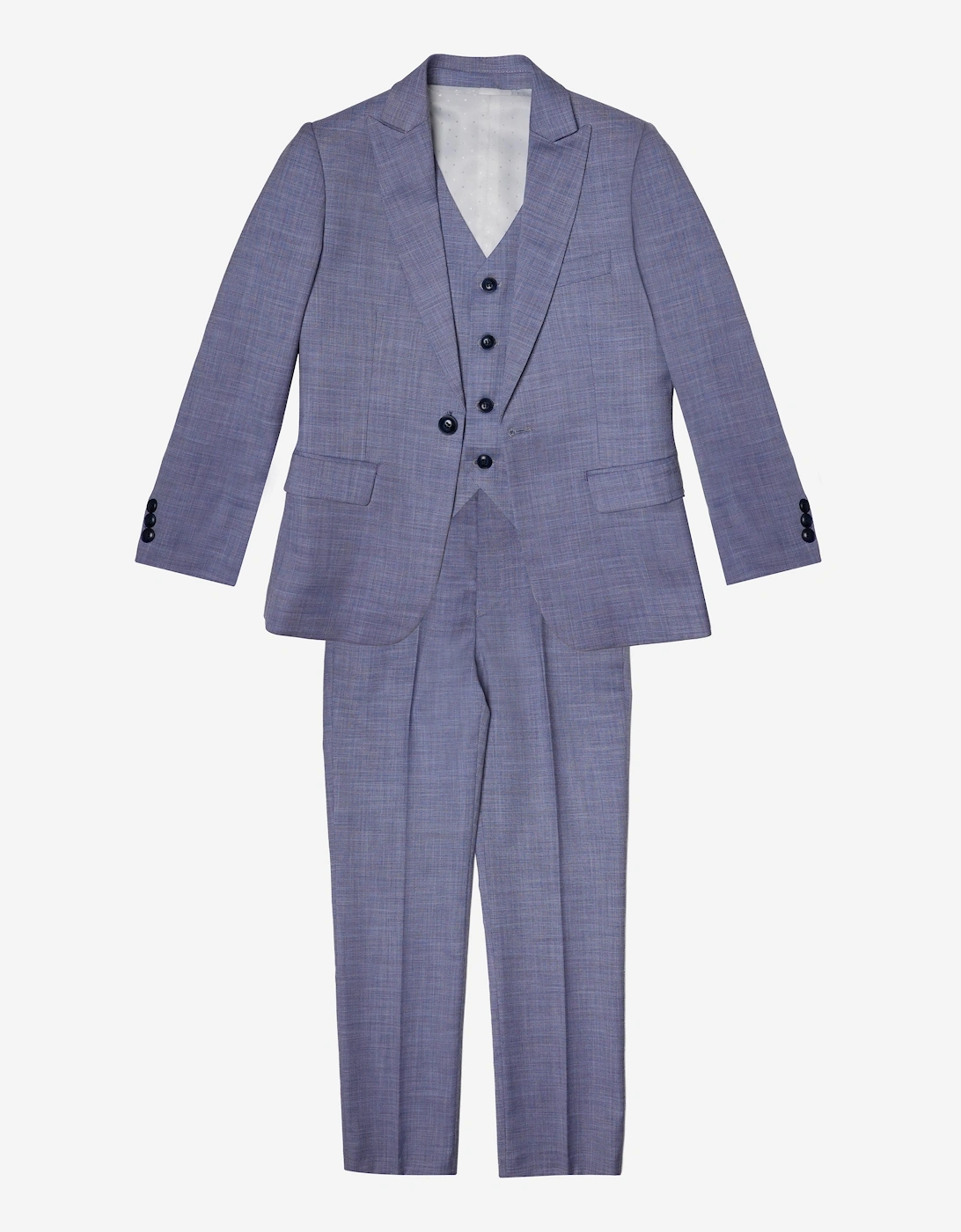 Romano Boys 3 Piece Suit in Blue, 5 of 4