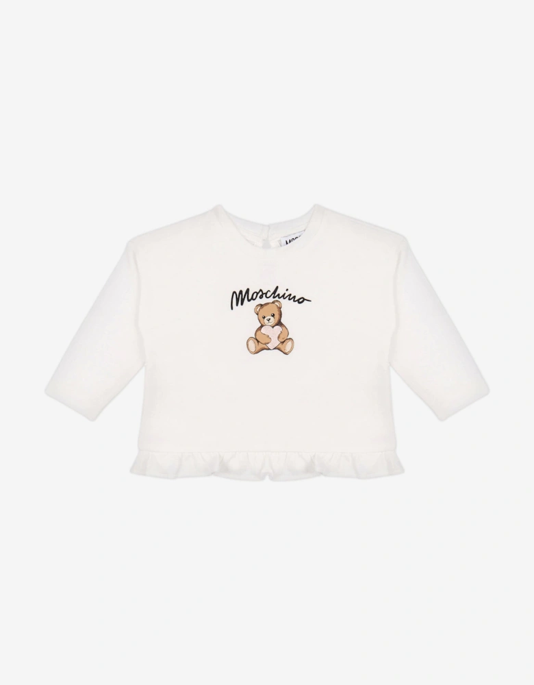 Baby Girls Teddy Bear Leggings Set in Black