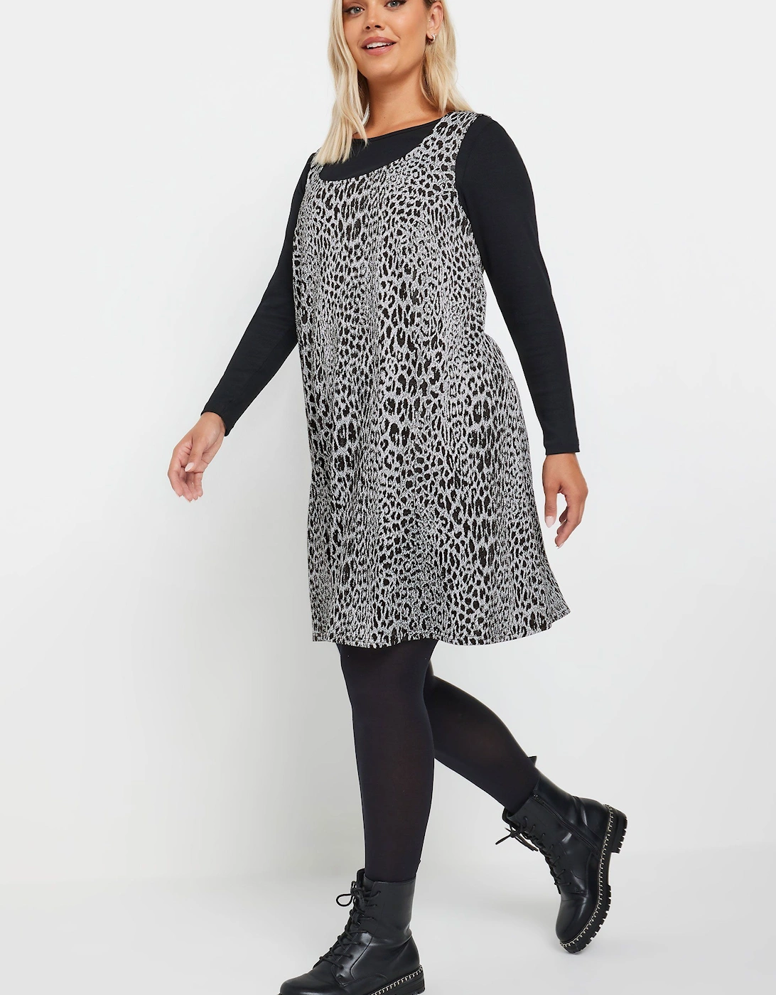Leopard Print Pinafore Dress, 2 of 1