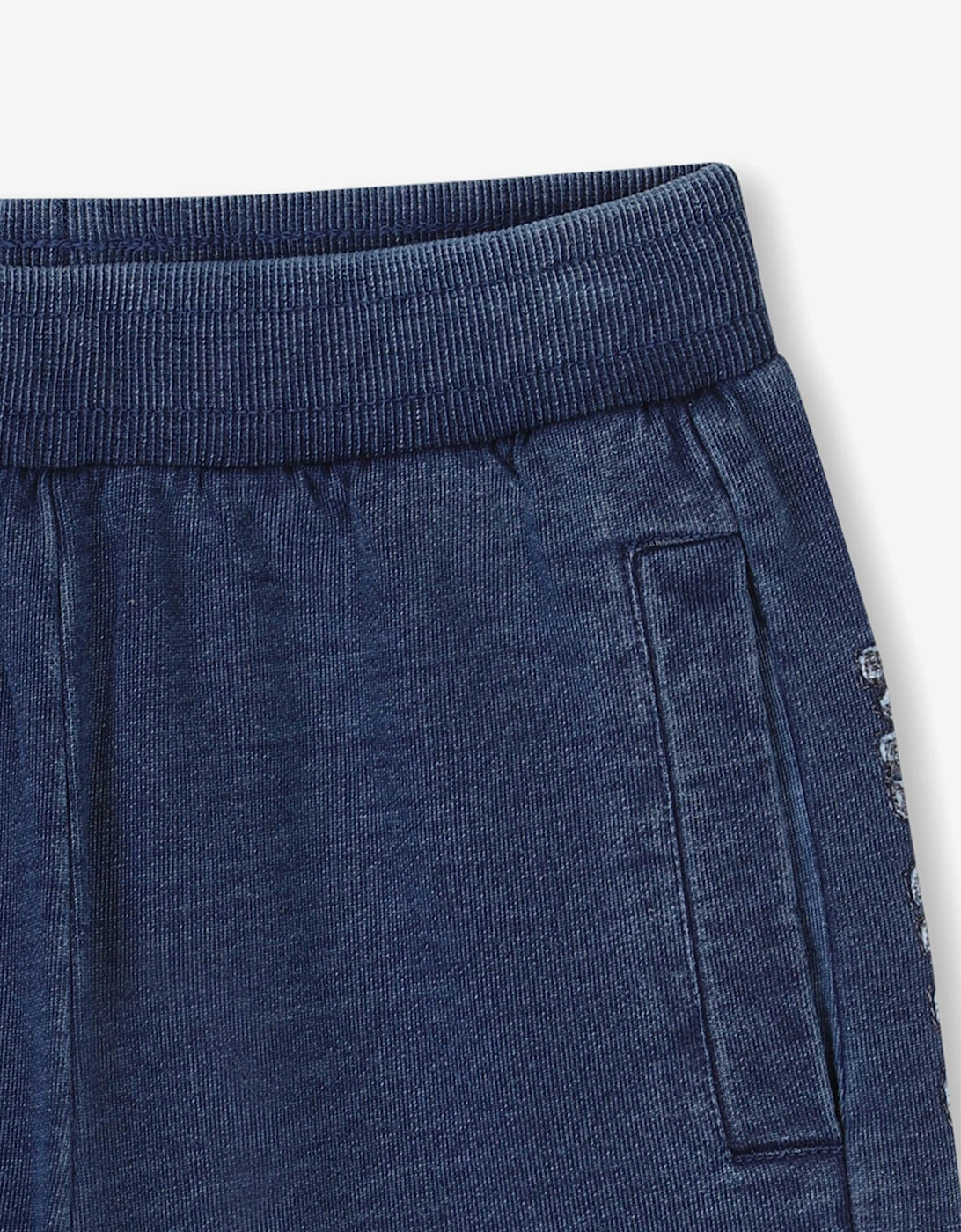 Boys Chambray Pocket Bermuda Shorts in Blue