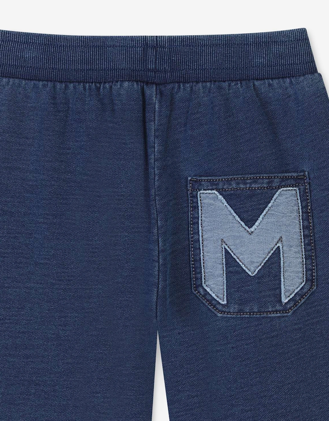 Boys Chambray Pocket Bermuda Shorts in Blue