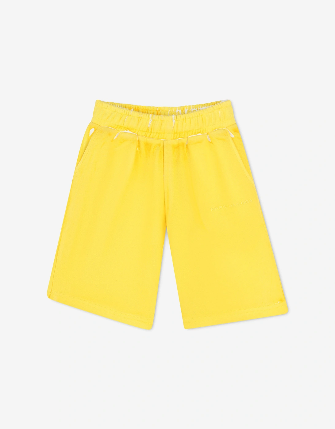 Kids French Terry Bermuda Shorts in Yellow, 5 of 4