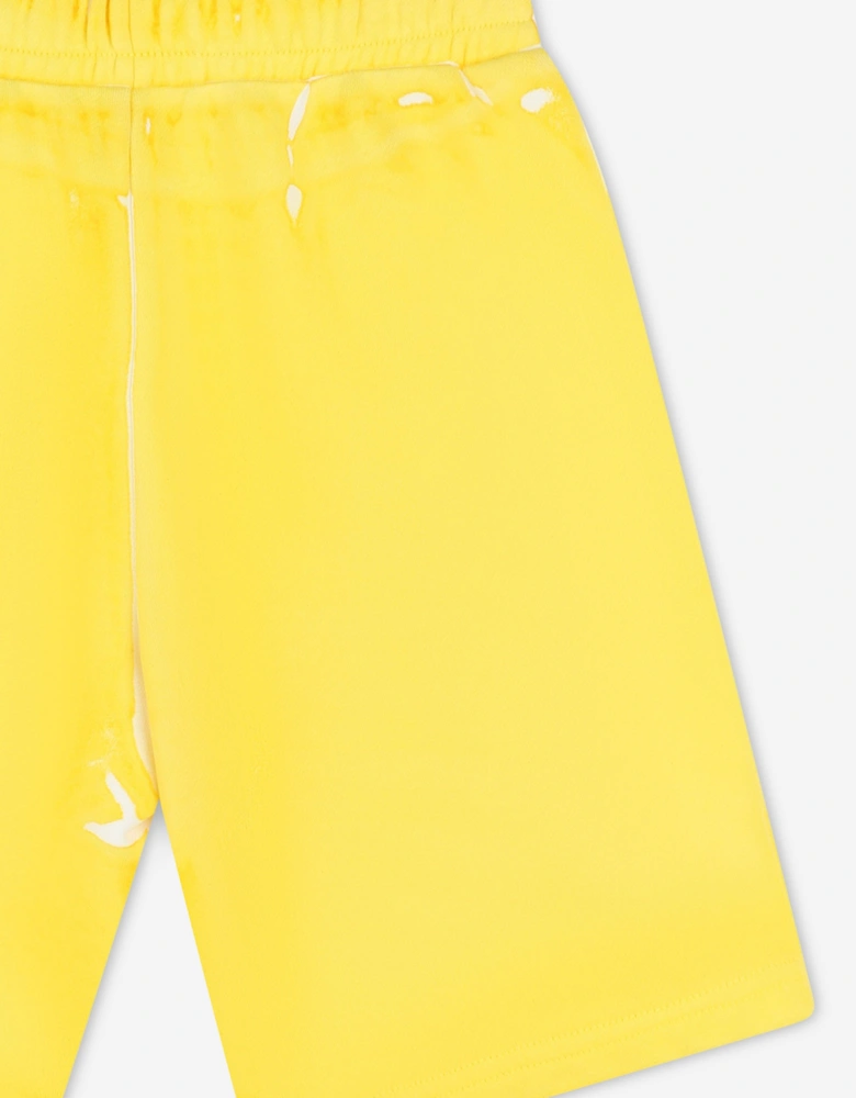 Kids French Terry Bermuda Shorts in Yellow