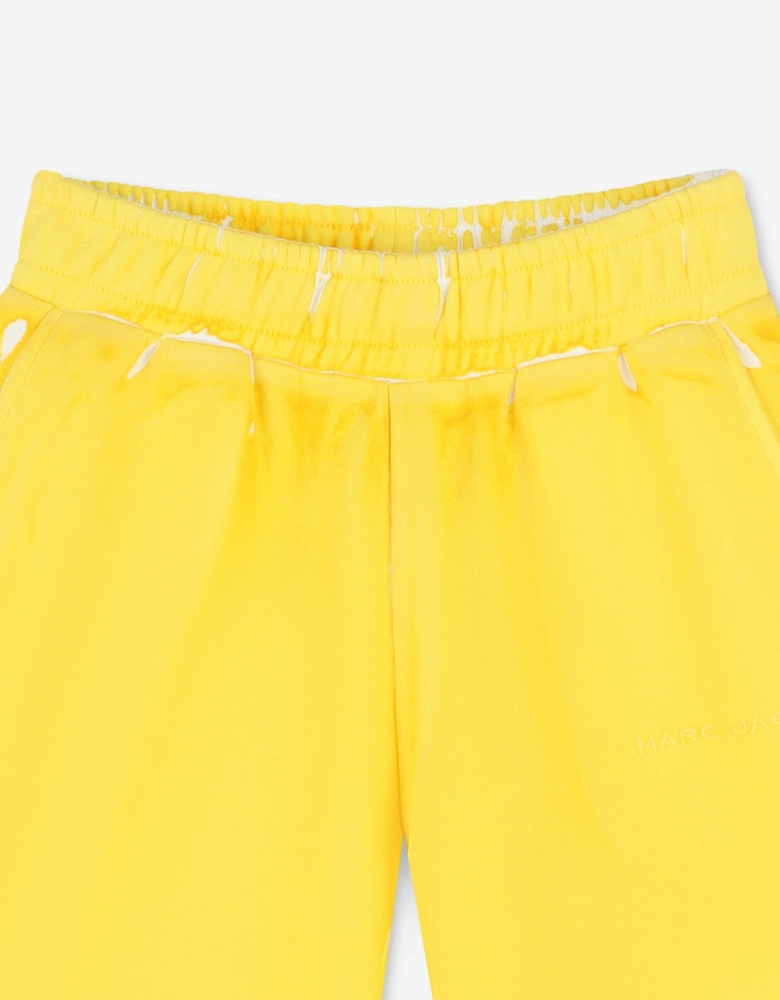 Kids French Terry Bermuda Shorts in Yellow