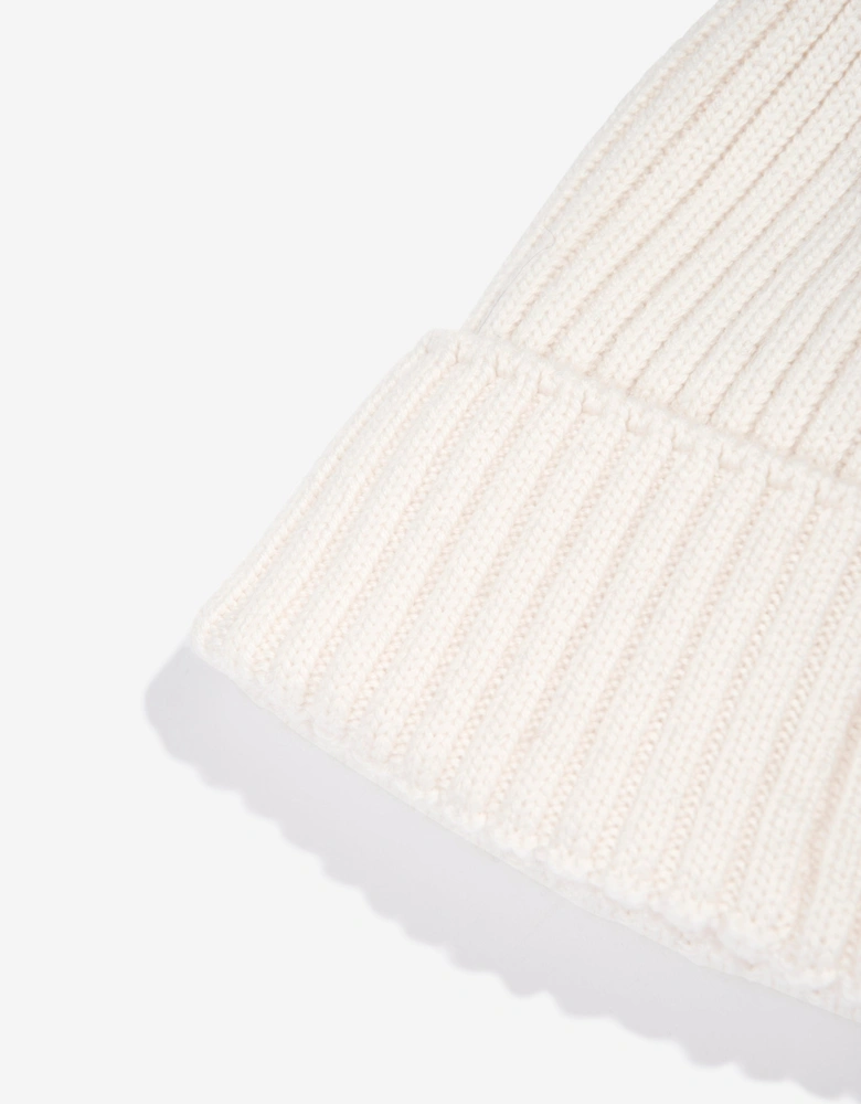 Enfant Girls Wool Beanie Hat in Ivory