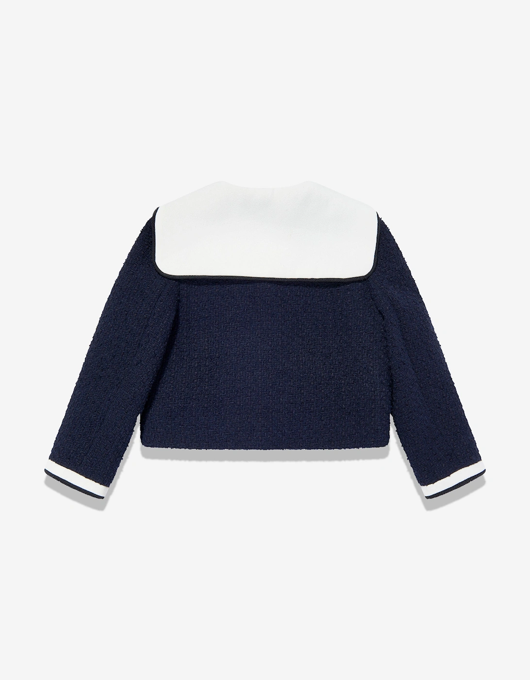 Girls Boucle Jacket in Navy