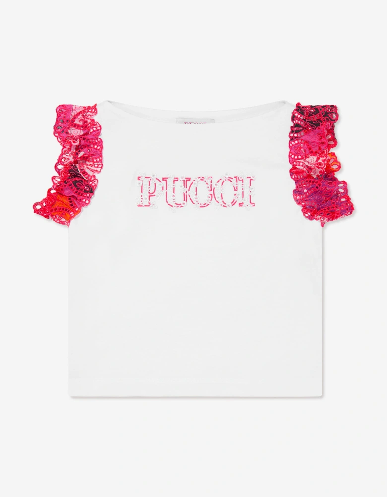 Girls Logo T-Shirt in White