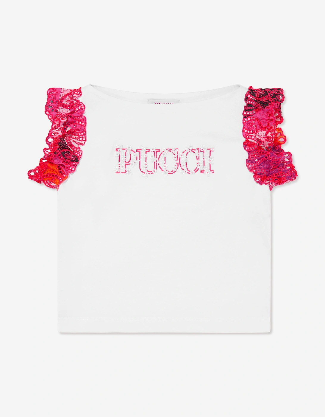 Girls Logo T-Shirt in White, 5 of 4