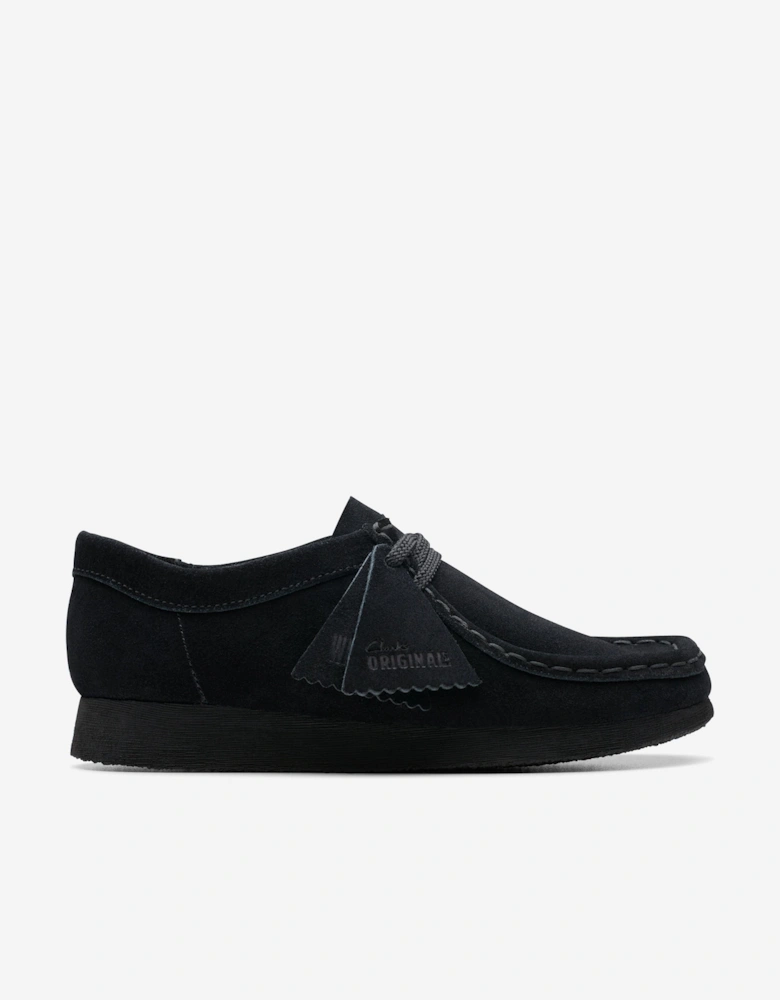 Kids Suede Wallabee Shoes in Black
