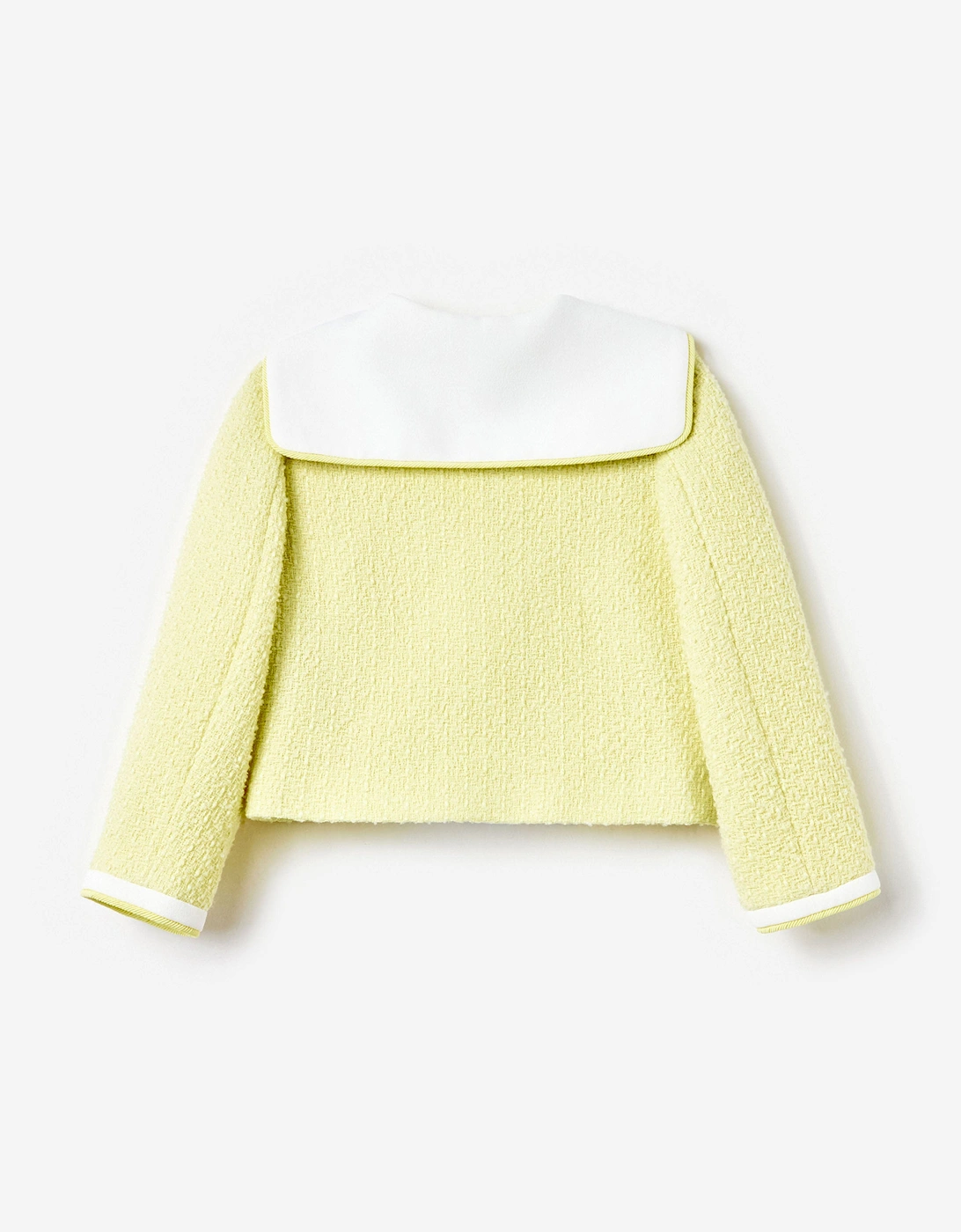 Girls Boucle Jacket in Yellow