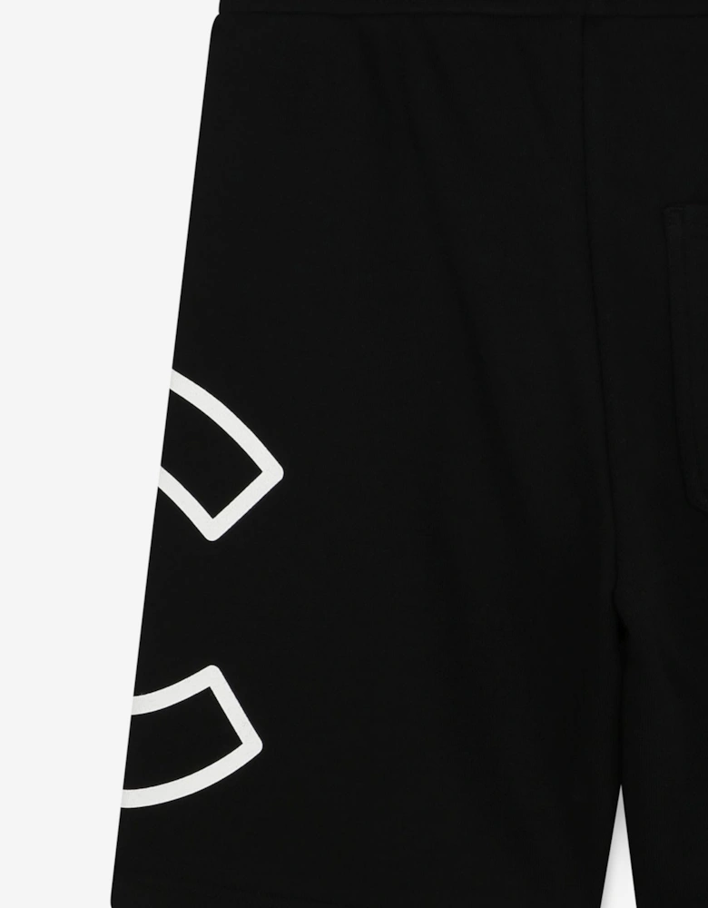 Boys Logo Bermuda Shorts in Black