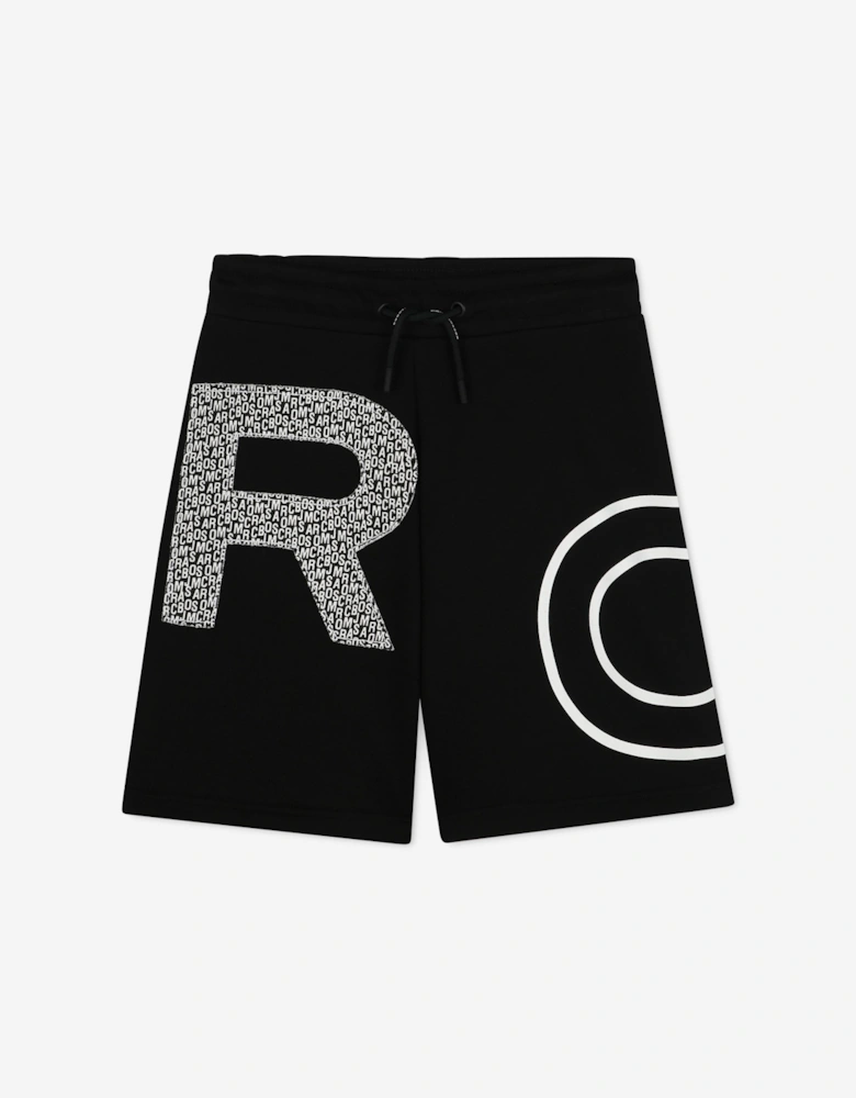 Boys Logo Bermuda Shorts in Black