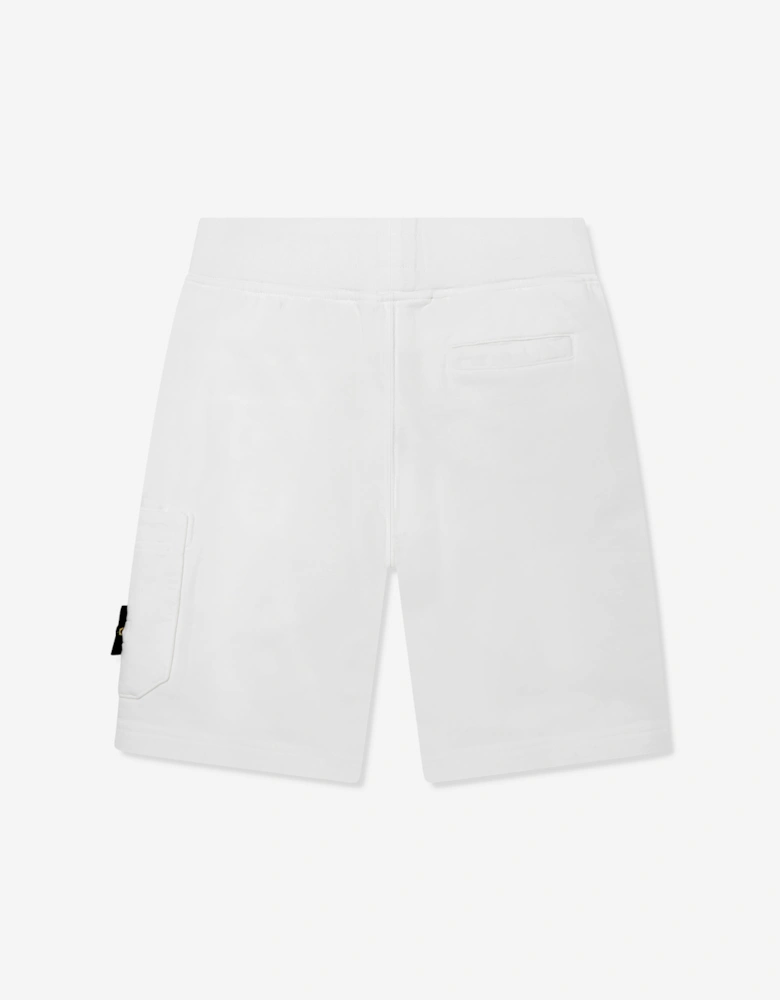 Boys Logo Pocket Shorts in White