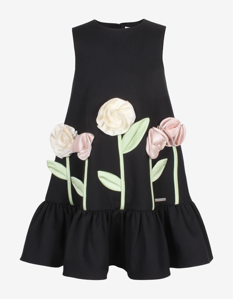 Girls Walk In The Park Dress in Black